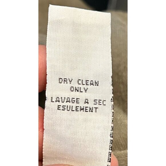 Olive Green Women's Y2K Trendy Mini Long Sleeve V-Neck Dress W/Front Pockets - Picture 7 of 13